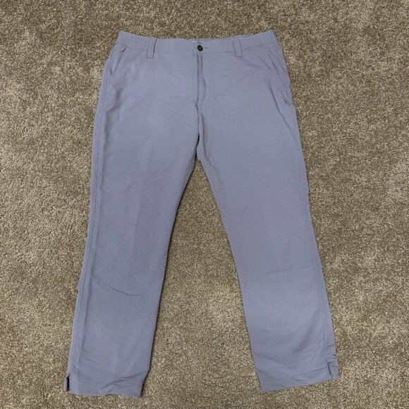 Under Armour Showdown Coach's Golf Pants Men 38x30 Gray Nylon Blend Straight Leg - Picture 1 of 15